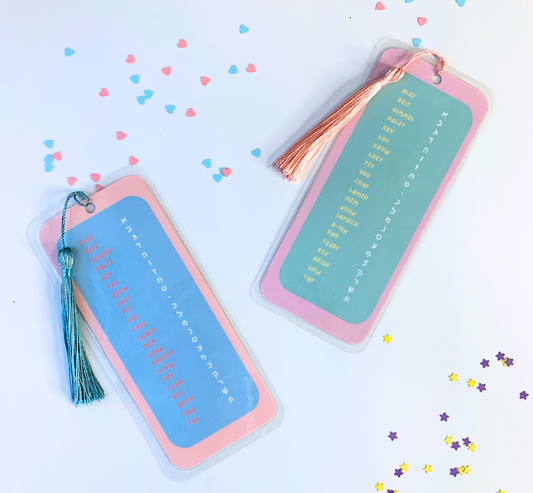 Personalized Hebrew Bookmark - Fairy