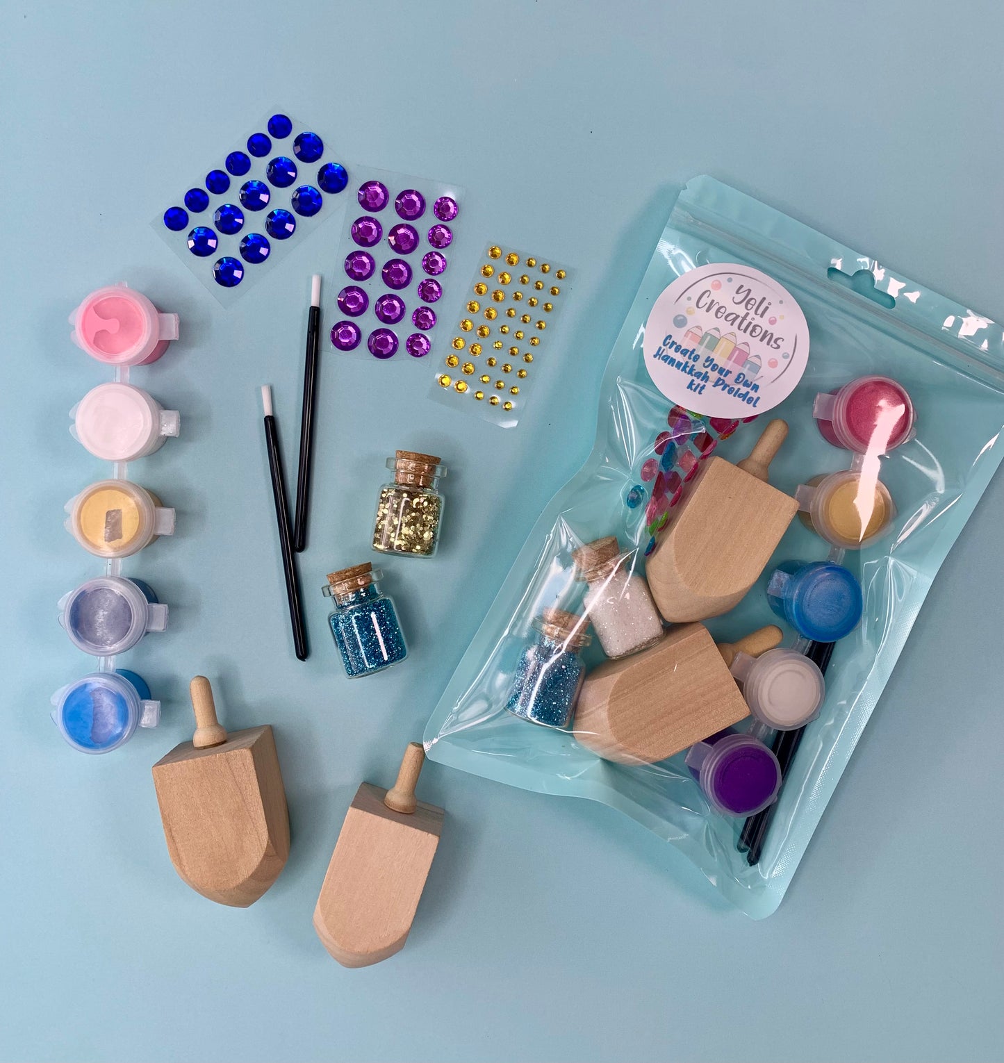 Color, Spin & Shine Dreidel Kit