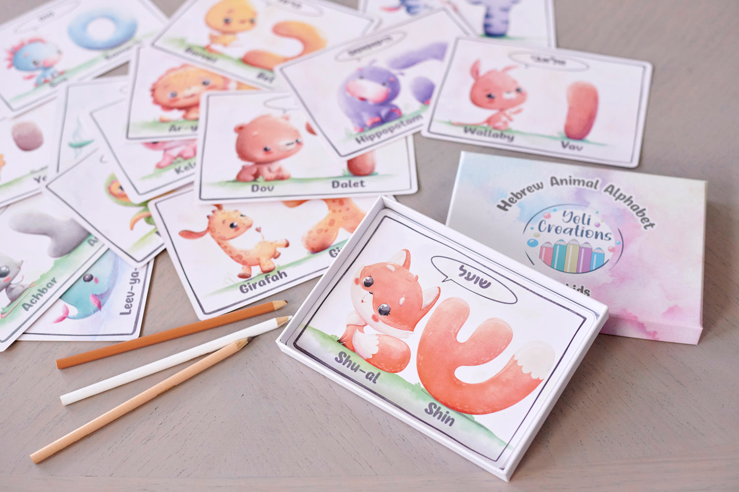 Animal Hebrew Alphabet Bundle