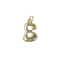 Gold Bubble Letters - B