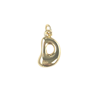 Gold Bubble Letters - D