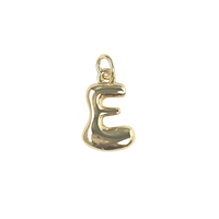 Gold Bubble Letters - E
