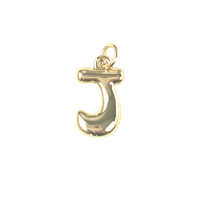 Gold Bubble Letters - X