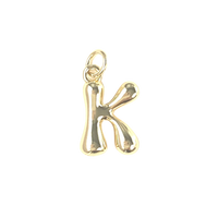 Gold Bubble Letters - K