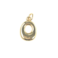 Gold Bubble Letters - O