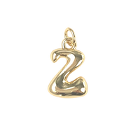 Gold Bubble Letters - Z