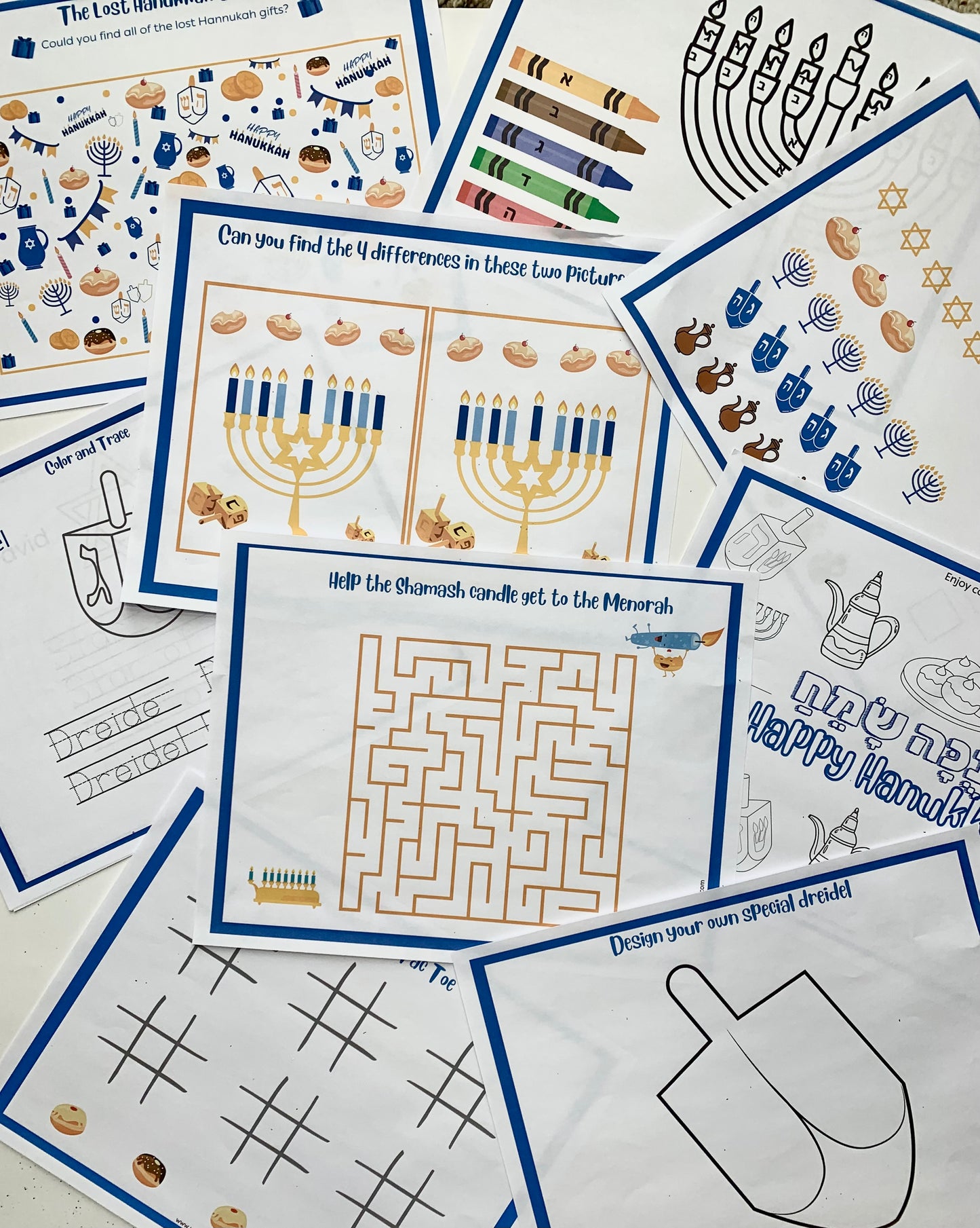 Hanukkah Activity Book - Downloadable