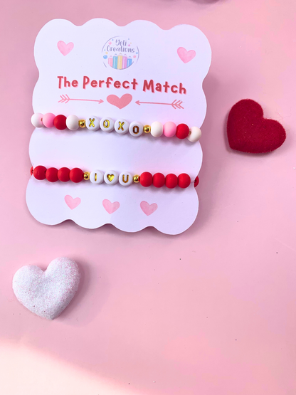 The Perfect Match - Valentines Bracelet Set