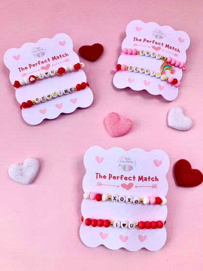 The Perfect Match - Valentines Bracelet Set