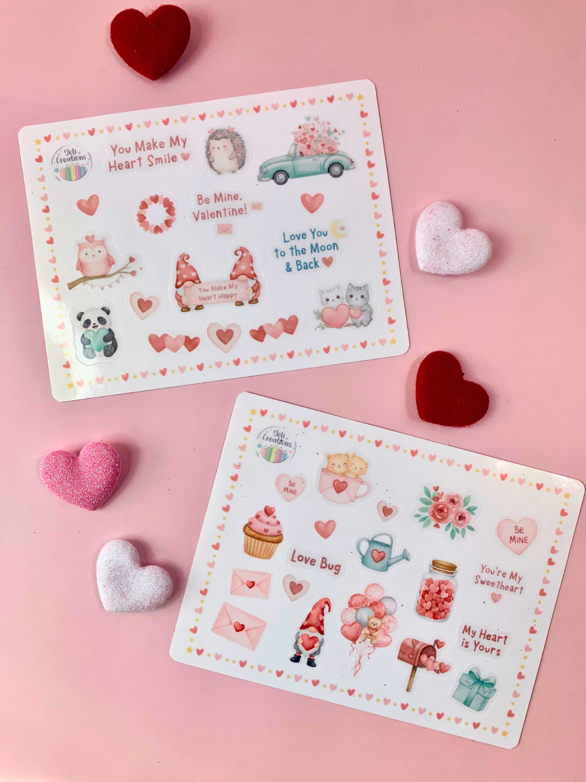 Sweet Valentine Stickers Set